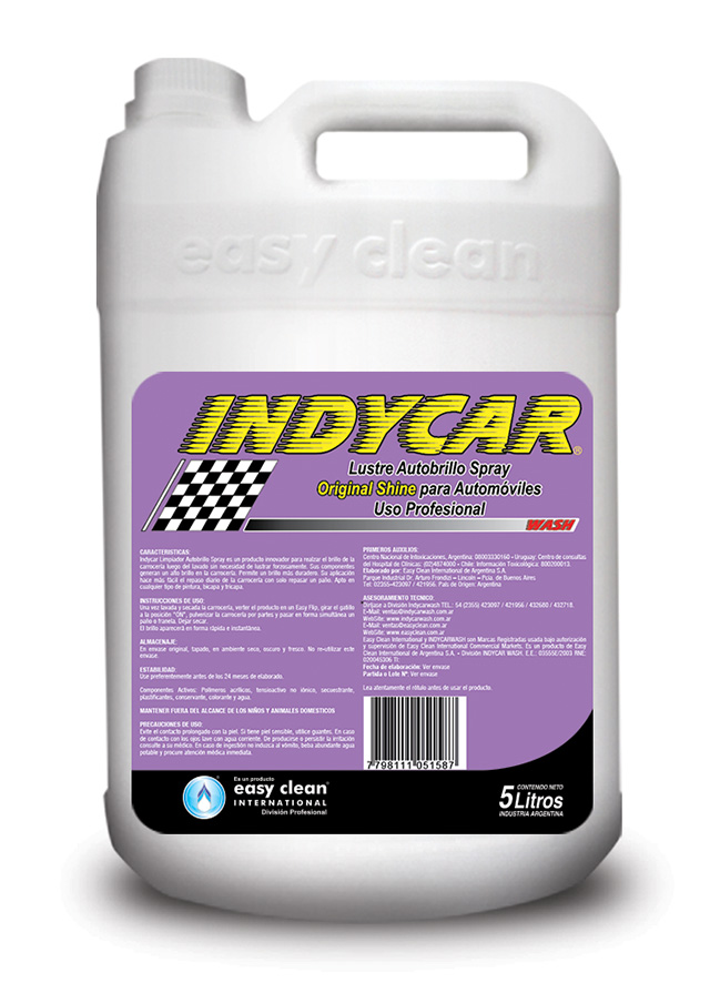 Indycar Wash lustre autobrillo Spray